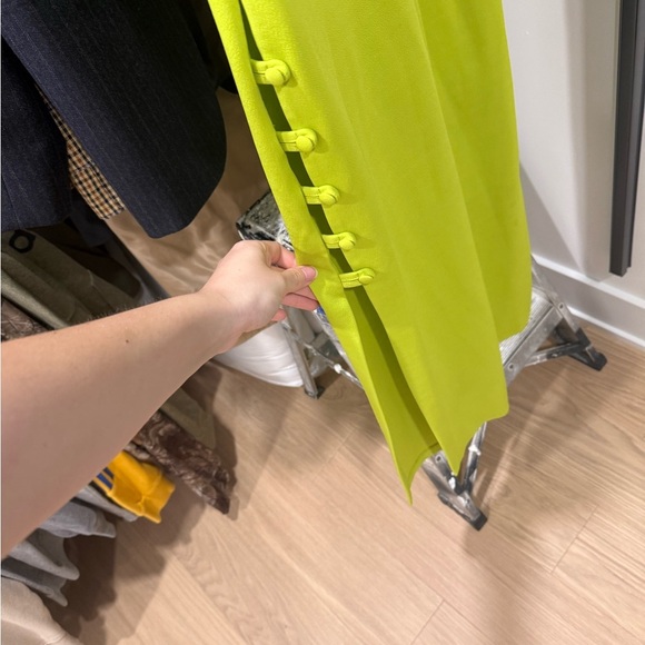 Zara Vibrant Lime Midi Dress - Picture 4 of 5